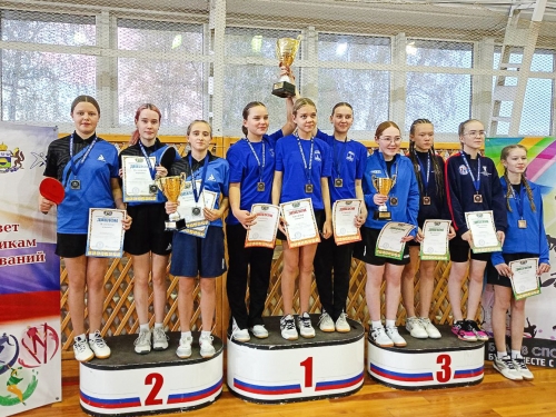 Команда теннисисток Тюменского района стала призером областной спартакиады учащихся