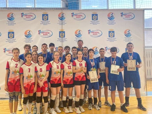 Наша юношеская команда стала призером районного первенства по волейболу