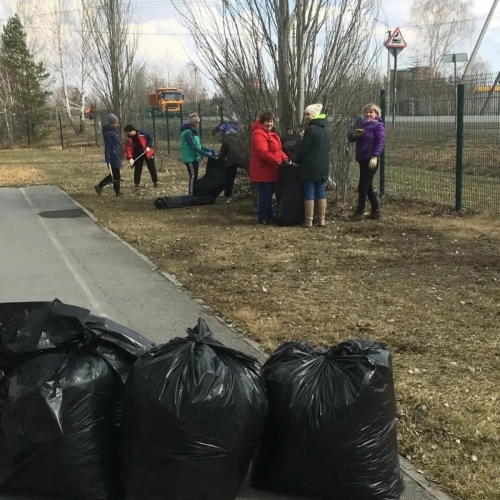 Коллектив СШ «Звезда» вновь присоединился ко Всероссийскому субботнику